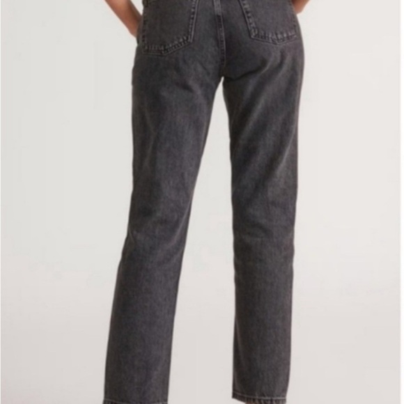 Everlane The Curvy 90's Cheeky Straight Ankle Jean Washed Black Button Fly Sz 33 - Picture 12 of 12